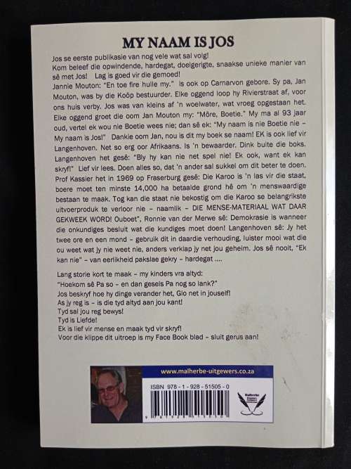My Naam is Jos by Jos Cloete