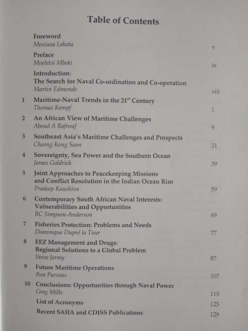 South Africa & Naval Power at the Millennium - Edited by Martin Edmonds & Greg Mills