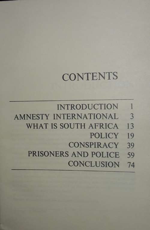 Amnesty For Terrorism - D C van der Spuy