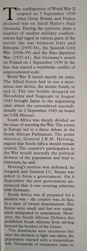 South Africa in World War II: A pictorial history by Editor John Keene