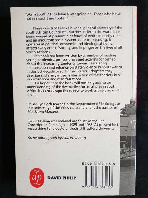 War & Society: The Militarisation of South Africa - Edited by Jacklyn Cock & Laurie Nathan