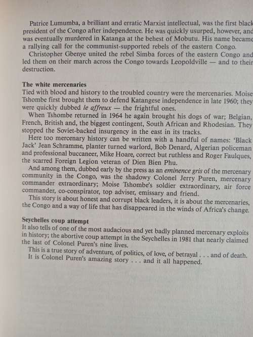 Mercenary Commander by Col. Jerry Puren as told to Brian Pottinger