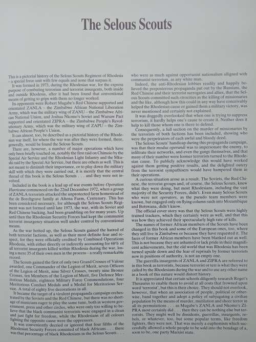 Selous Scouts: A Pictorial Account by Peter Stiff