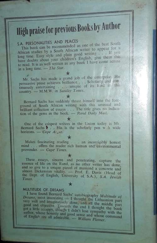 The Road to Sharpeville - Bernard Sachs