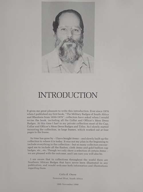 The Military Badges & Insignia of Southern Africa by Colin R. Owen