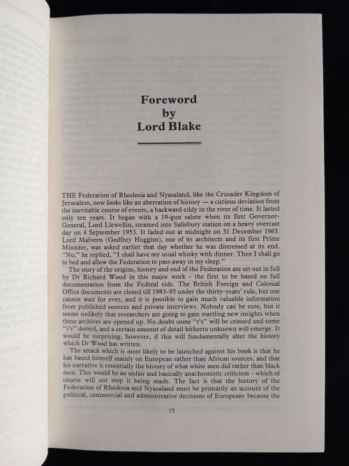 The Welensky Papers by J. R. T. Wood