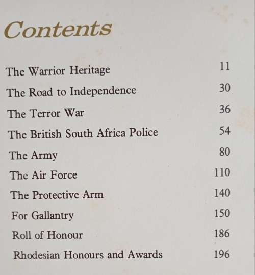 Contact - A tribute to those who serve Rhodesia by John Lovett