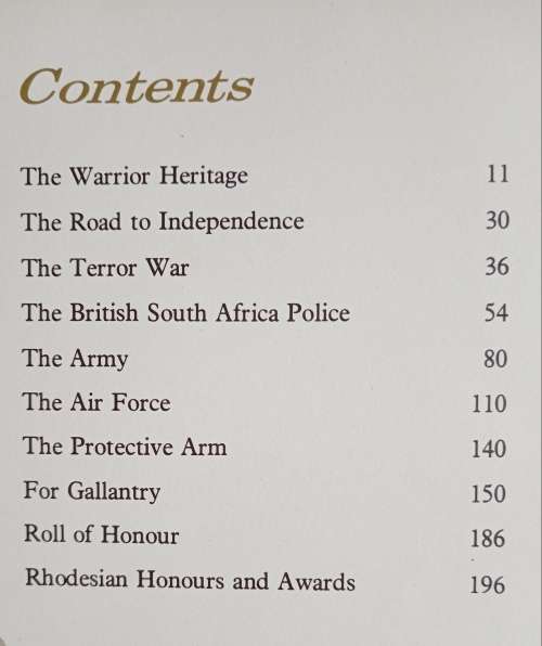 Contact - A tribute to those who serve Rhodesia by John Lovett