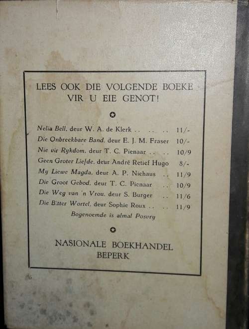 Die Groter Erfenis - Francois Duminy