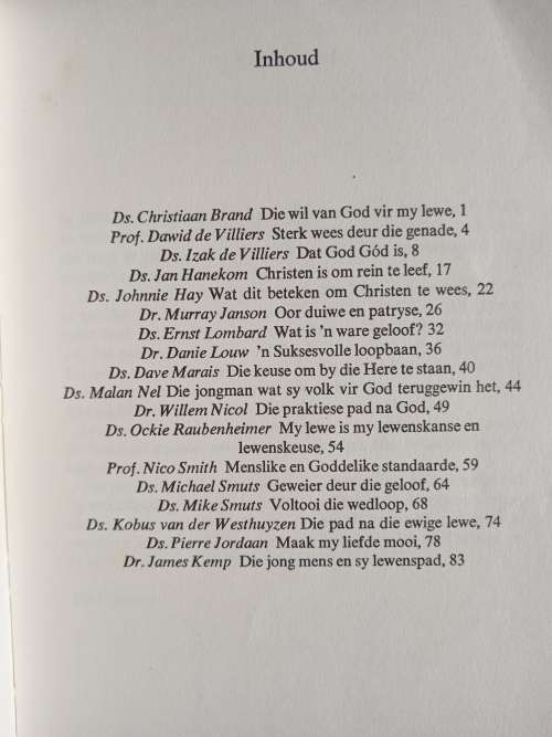 In die Operasionele Gebied by Prof. Dawid de Villiers