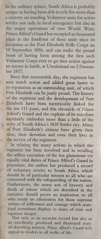 Prince Alfred`s Guard 1856-1966 by Neil Orpen