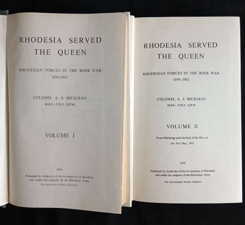 Rhodesia Served The Queen by A. S. Hickman