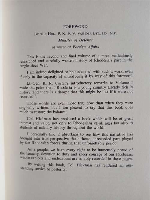 Rhodesia Served The Queen by A. S. Hickman