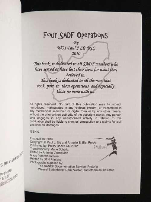 Four SADF Operations by Paul J. Els