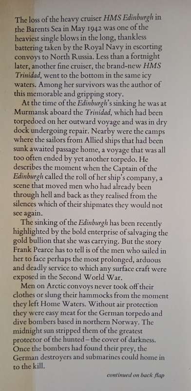 Last Call for HMS Edinburgh: A Story of The Russian Convoys by Frank Pearce