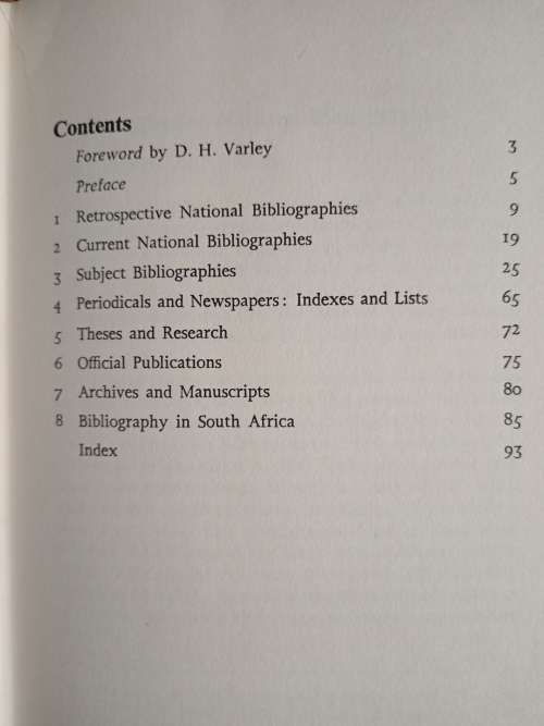 South African Bibliography: A Survey of Bibliographies & Bibliographical Work by Reuben Musiker