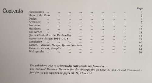 Warship Monographs(Monograph 2) Queen Elizabeth Class by John Campbell