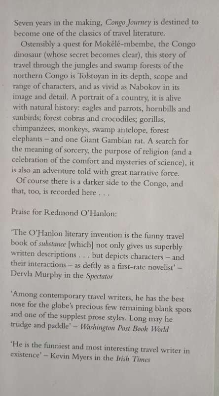 Congo Journey by Redmond O` Hanlon