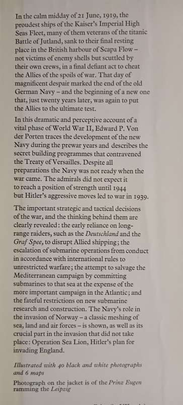 The German Navy in World War II by Edward P. Von der Porten