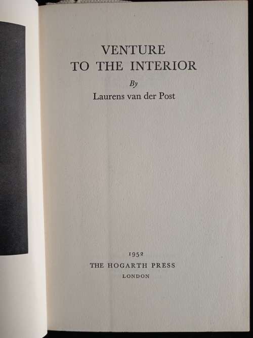 Venture to the Interior by Laurens van der Post