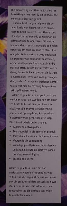 Kleur in jou Tuin regdeur die jaar by Nancy Gardiner