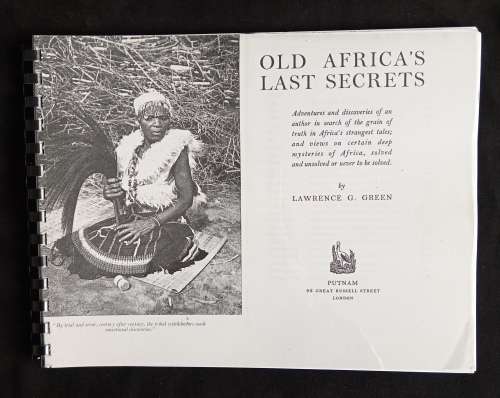 Old Africa`s Last Secret by Lawrence G. Green