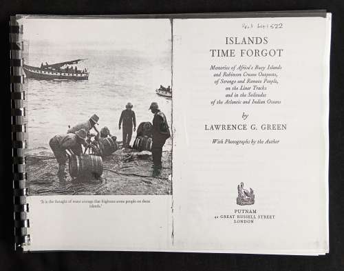 Islands Time Forgot by Lawrence G. Green
