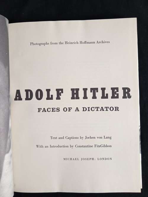 Adolf Hitler: Faces of a Dictator by Jochen von Lang