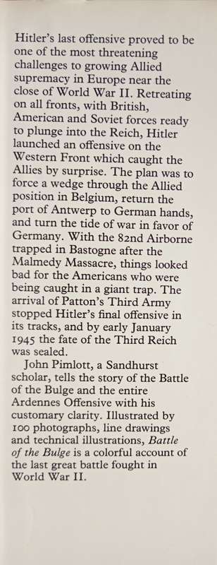 Battle of The Bulge by John Pimlott