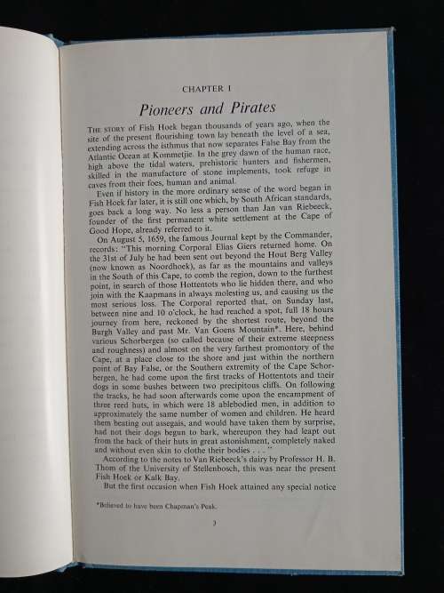 A History of Fish Hoek 1818-1968 by Eric Rosenthal