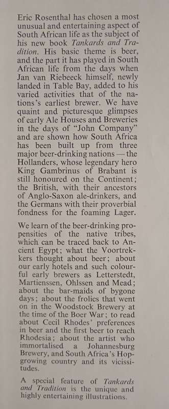 Tankards & Tradition by Eric Rosenthal