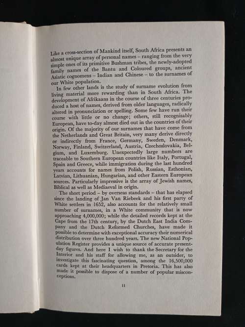 South African Surnames by Eric Rosenthal