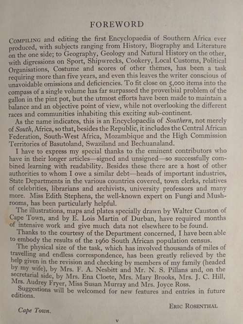 Encyclopaedia of Southern Africa by Eric Rosenthal
