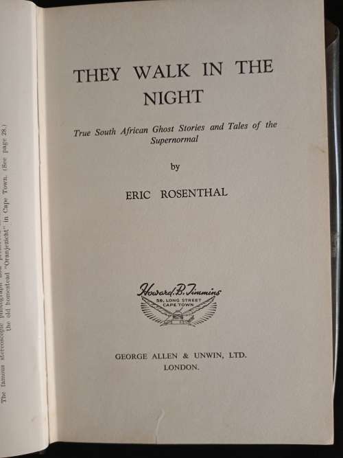 They Walk In The Night by Eric Rosenthal
