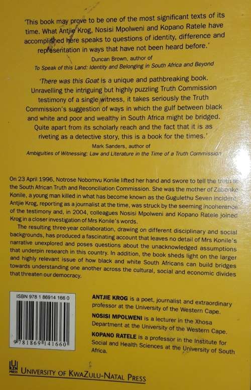 There Was This Goat - Antje Krog - Nosisi Mpolweni - Kopano Ratele