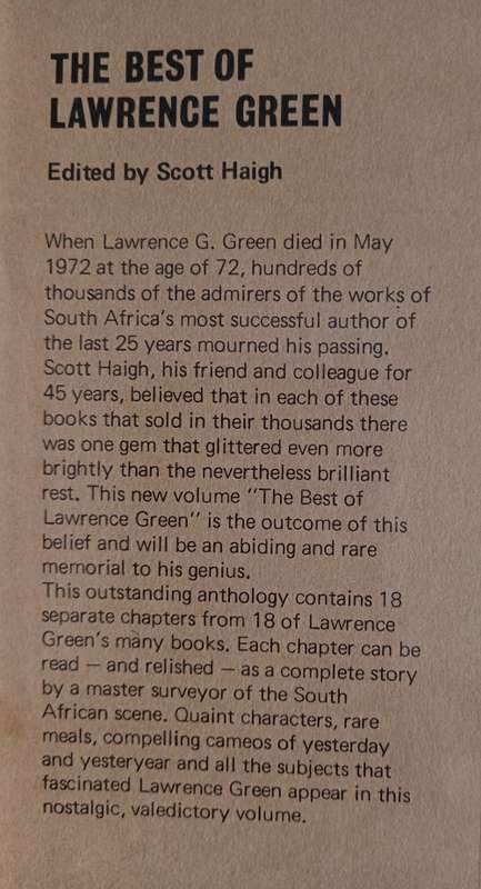 The Best of Lawrence Green - Edited by Scott Haigh