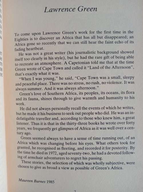 The Best of Lawrence Green - Edited by Maureen Barnes
