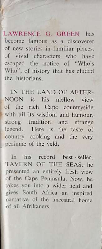 In The Land of Afternoon by Lawrence G. Green
