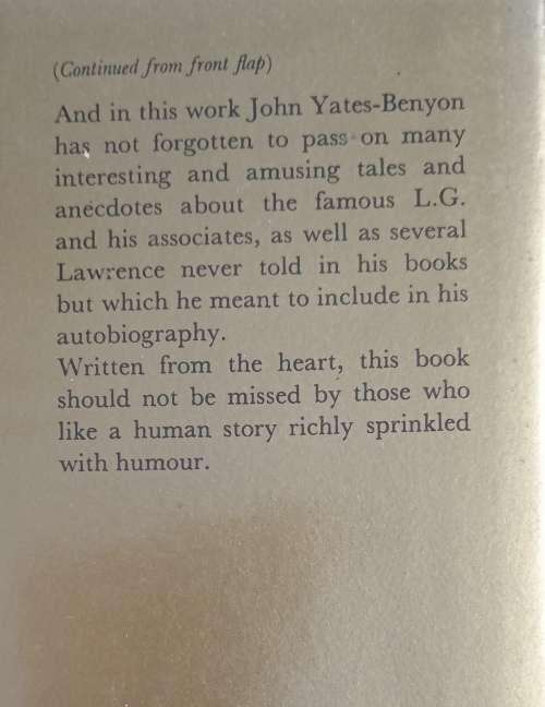 Lawrence Green: Memories of a Friendship by John W. Yates-Benyon