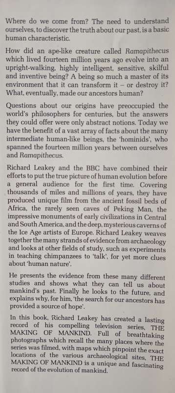 The Making of Mankind by Richard E. Leakey