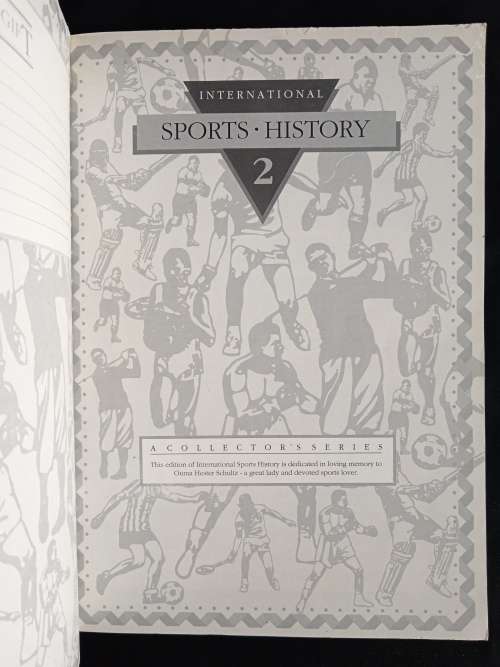 International Sports History 2 - A Collector`s Series by Wally Schultz(Editor)