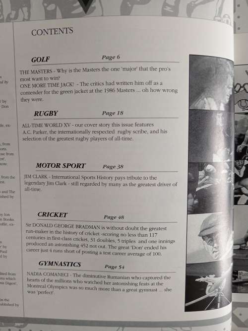 International Sports History 2 - A Collector`s Series by Wally Schultz(Editor)