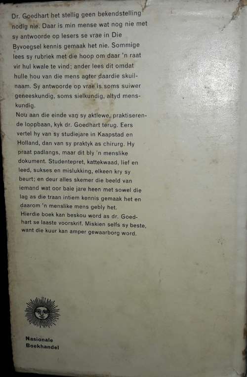 Dr Goedhart Kyk Terug - J G Goedhart
