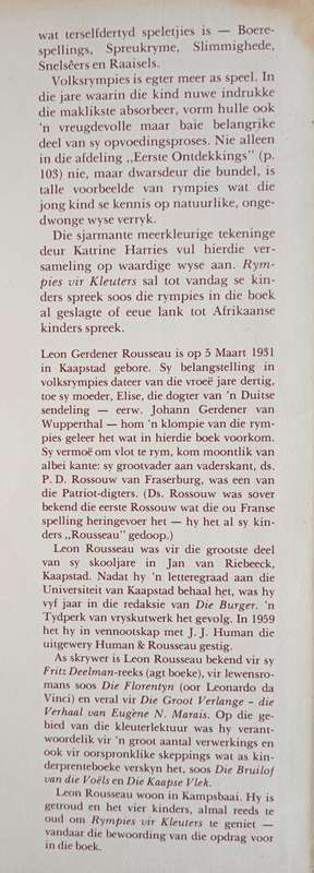Rympies vir Kleuters by Leon Rousseau