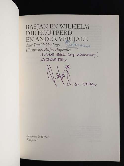 Basjan & Wilhelm: Die Houtperd en ander verhale by Jan Geldenhuys & Rufus Papenfus (Illustrator)