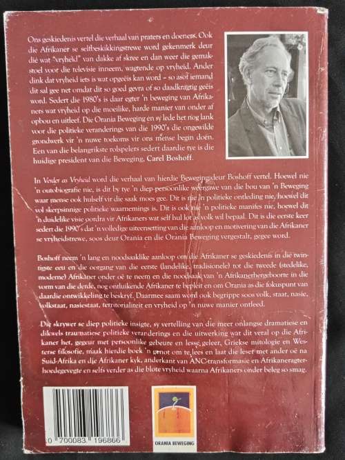 Verder as Vryheid: Die Orania Beweging & die toekoms van ons mense by Carel Boshoff