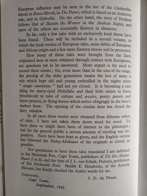 Tales from the Malay Quarter by I. D. du Plessis