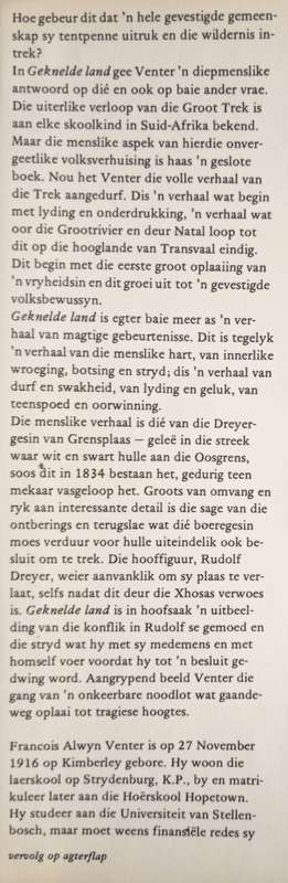 Geknelde Land by F. A. Venter