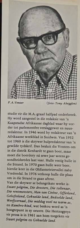 Geknelde Land by F. A. Venter