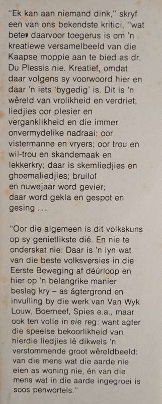 Kaapse Moppies by I. D. du Plessis